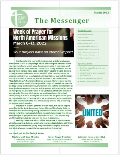 The Messenger Newsletter